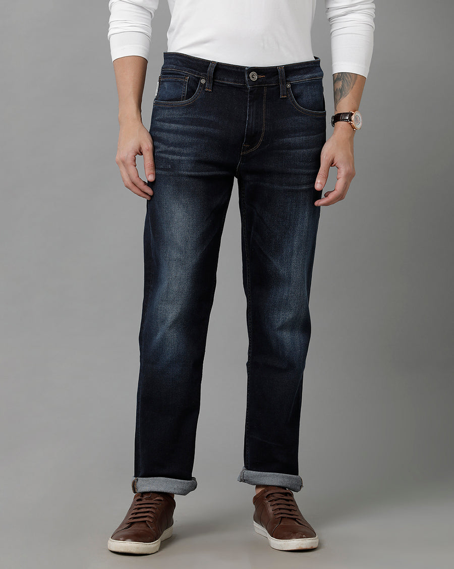 Voi Jeans Men's Indigo Borris - Slim Tapered Fit Jeans - VOJN1872