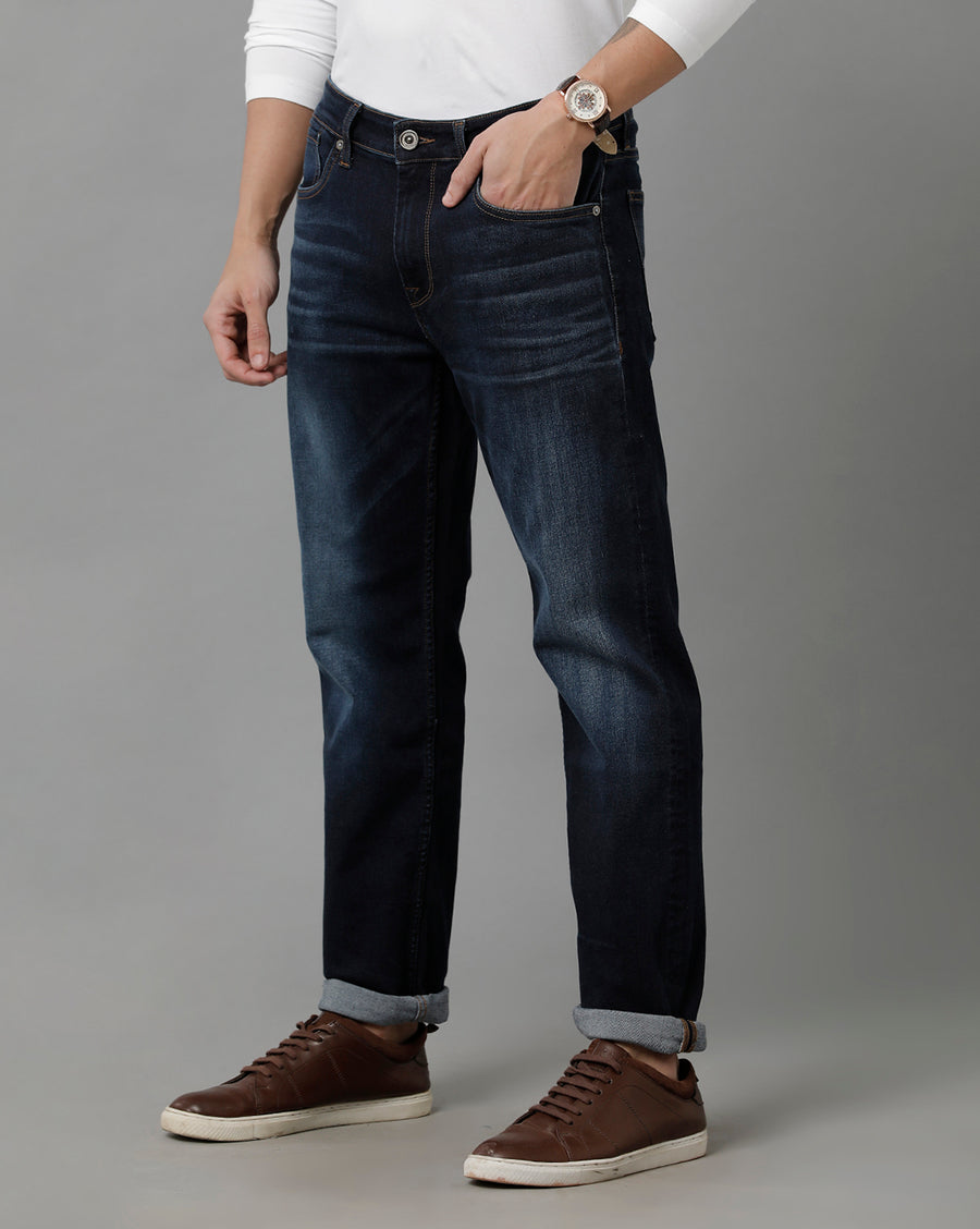 Voi Jeans Men's Indigo Borris - Slim Tapered Fit Jeans - VOJN1872