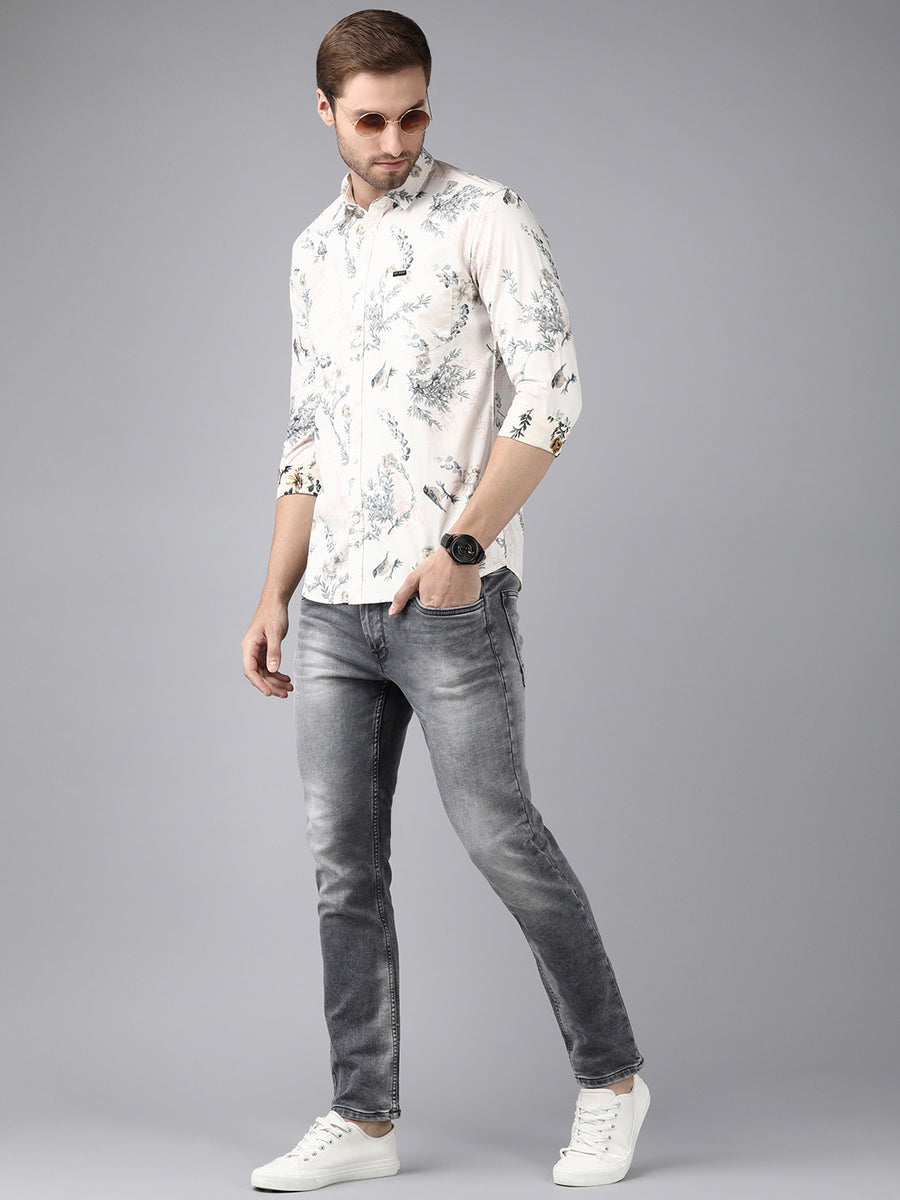 Men's Full Sleeve Floral printed Shirt