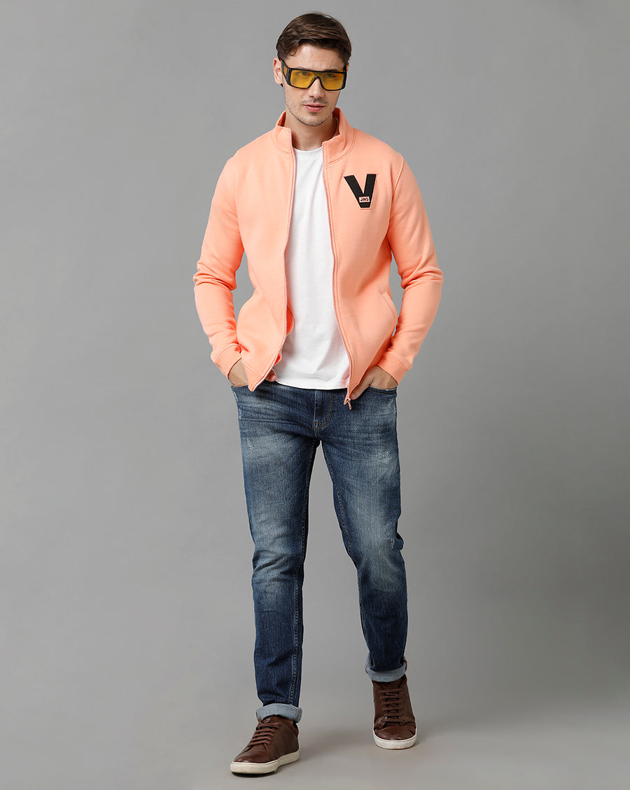 Voi Jeans Men's Orange Yellow Sweatshirt - VOSS1142