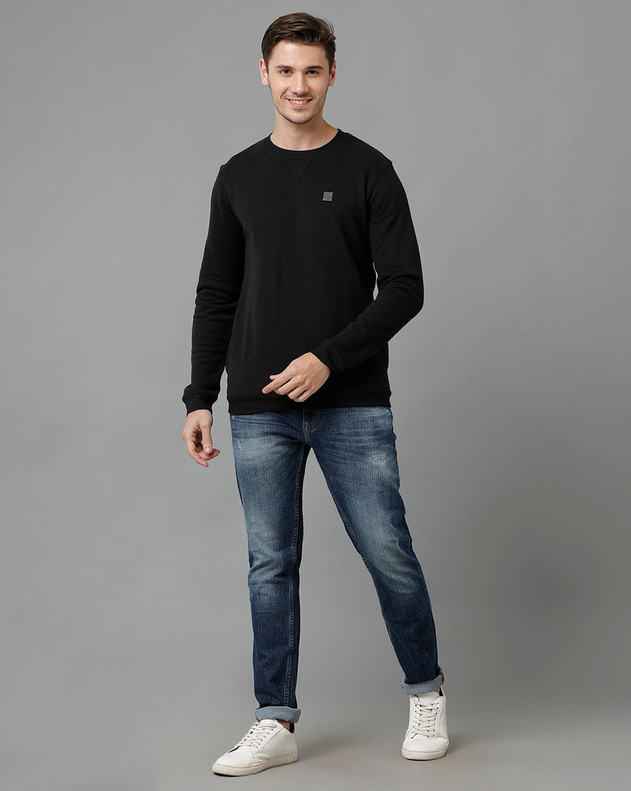 Voi Jeans Men's Mineral Black Sweatshirt - VOSS1153